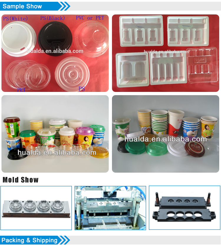 Factory directly sale superior quality plastic thermorforming machine cup cover plastic thermoforming machine