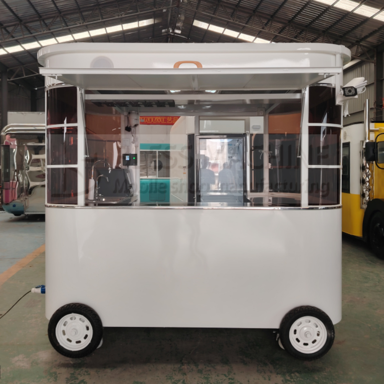 2024 Mobile Coffee Milk Tea Soybean Milk Fresh Juice Vegetable Fruit Car Trolley