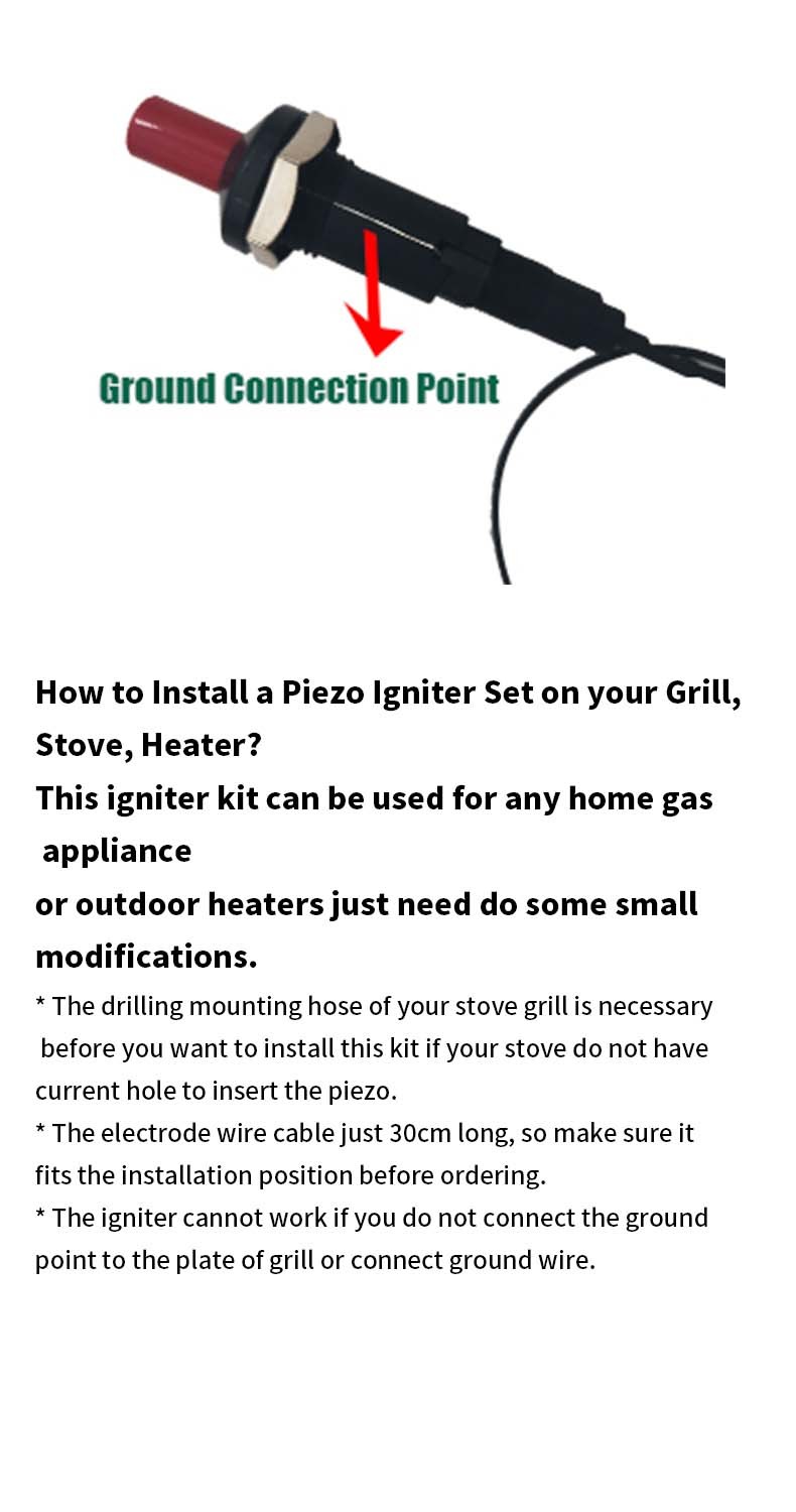 Durable Ignition Parts Piezo Igniter Replacement For Lighters