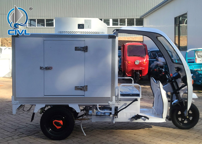 Mini Refrigerated Van Insulated Tricycle Vegetable And Fruit Refrigerated Truck Transporter Electric Refrigerated Truck