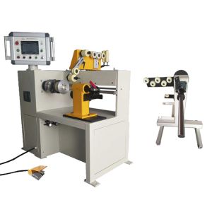 China Flat / Round Wire Automatic Transformer Winding Machine With PLC on sale
