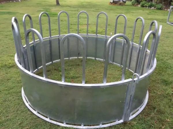 Galvanized Cow Headlock Custom Cattle Dairy Headlocks Farming Equipment Cattle
