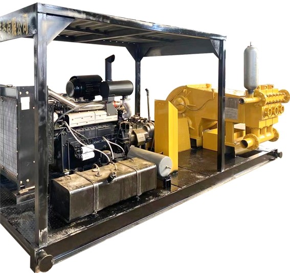 Diesel Engine HDD Mud Triplex Reciprocating Pump 1500hp Horizontal