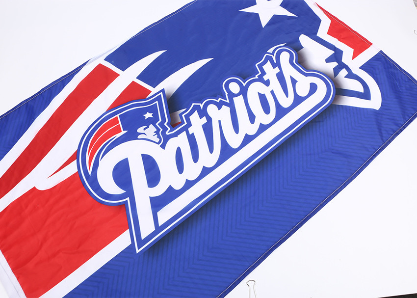 The New England Patriots Fans Large Logo Flag Size 100 x 150CM 3D National Logo
