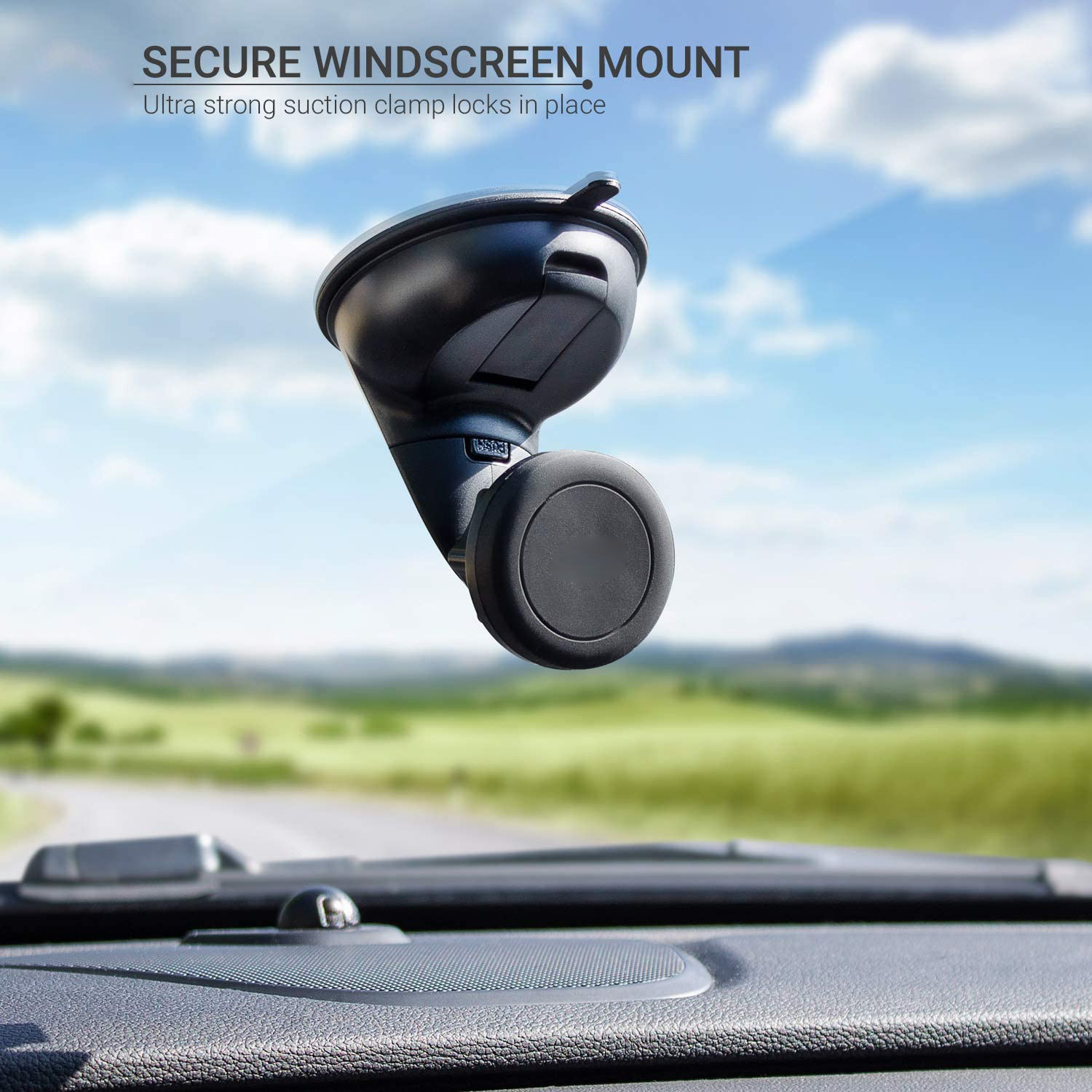 ABS Universal Windshield Mount Phone Holder Compatible With IPhone