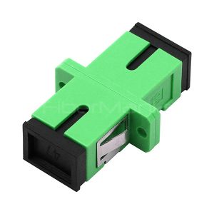 Green SC APC To SC APC Adapter , FTTX SC Simplex Single Mode Adapter
