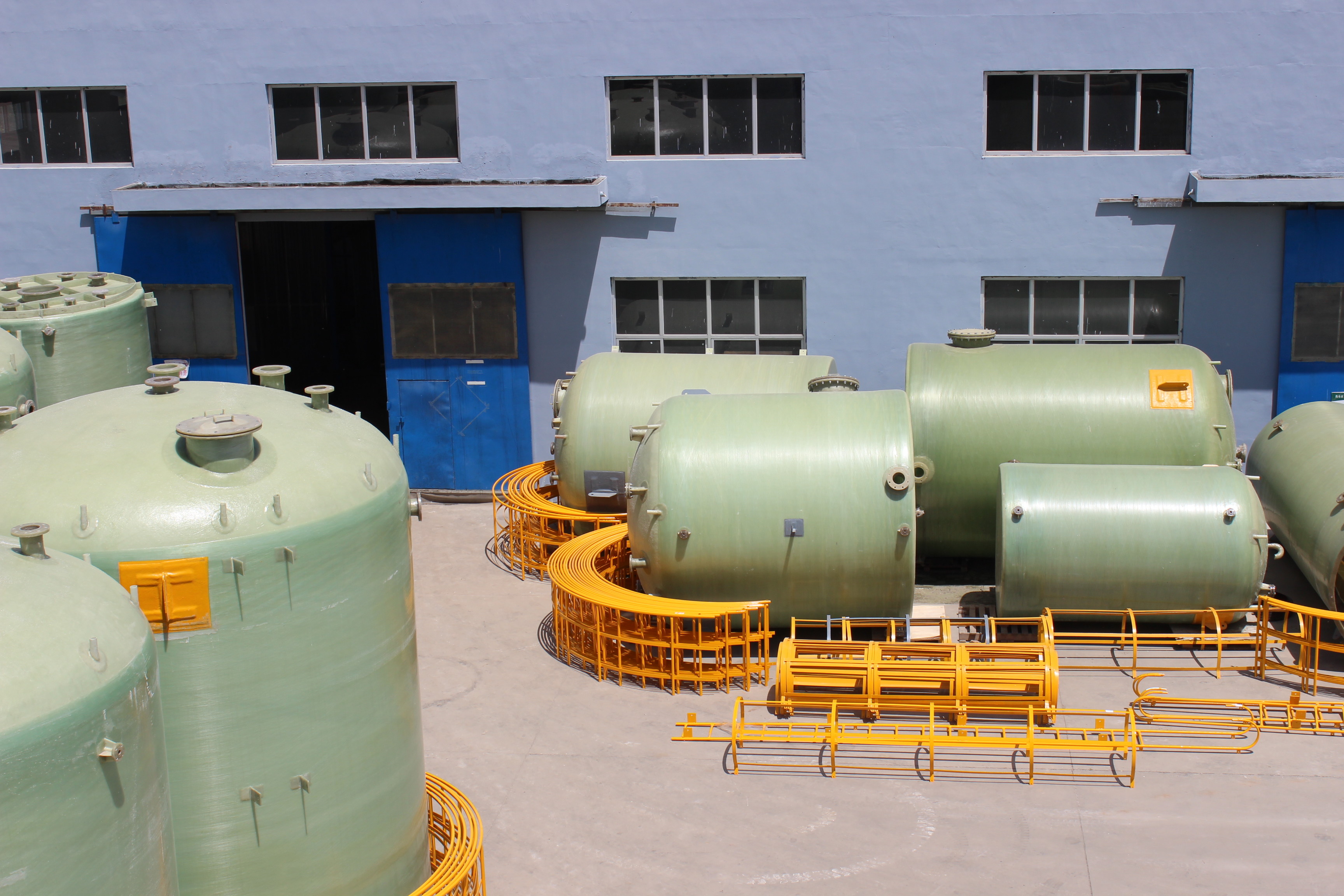 8000 Gallon Water Reservoir FRP Storage Tank Antiseptic Round Vertical