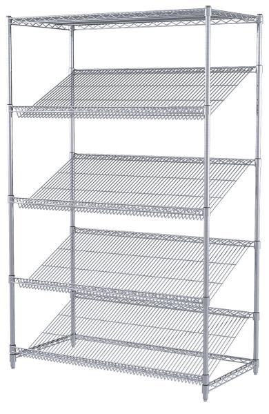Chrome Plated Rack Commercial Metal Retail Display Wire Shelving Unit For Retail