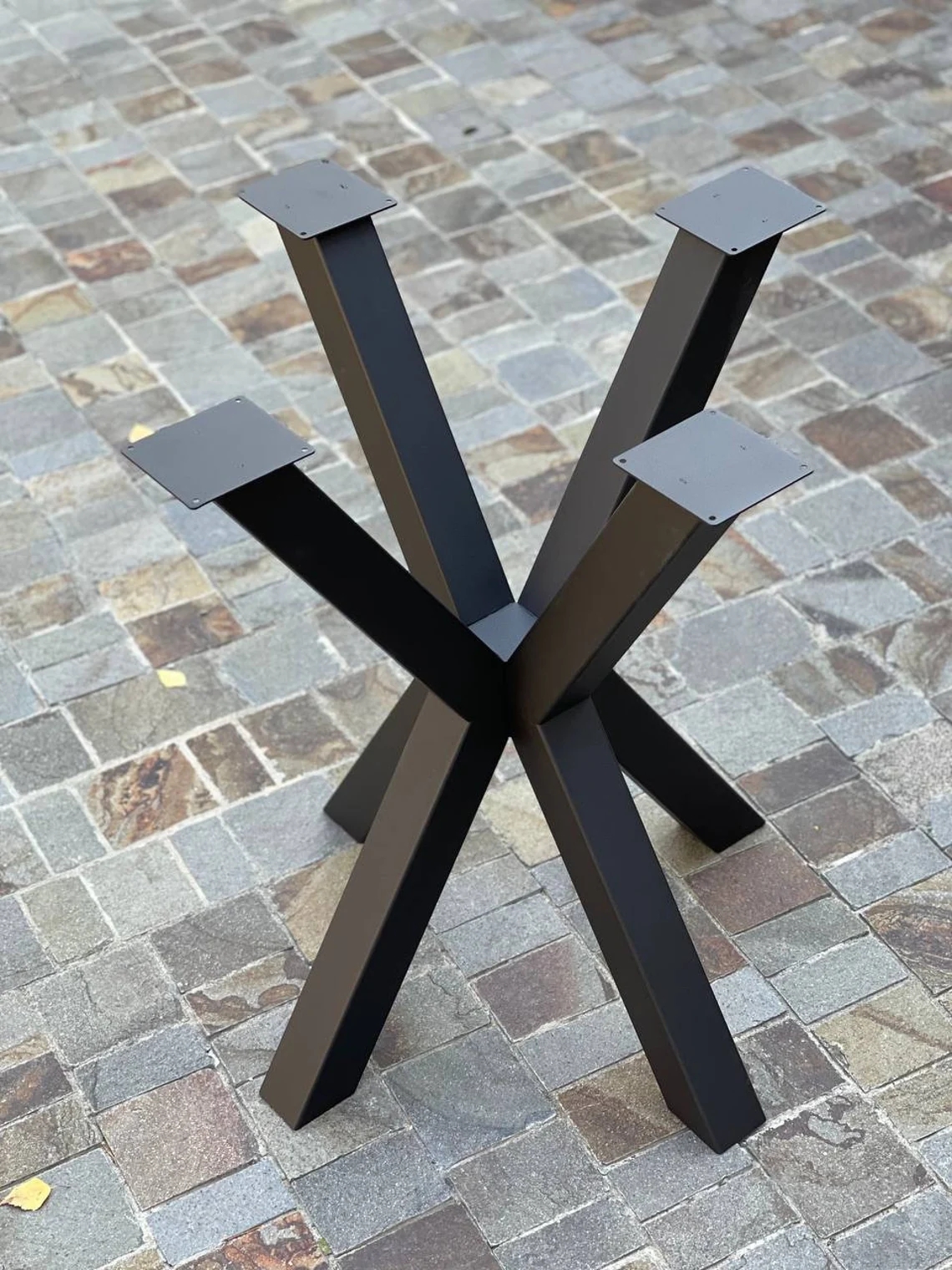 Powder Coated Dining Table Legs Metal Table Base Hardware Included