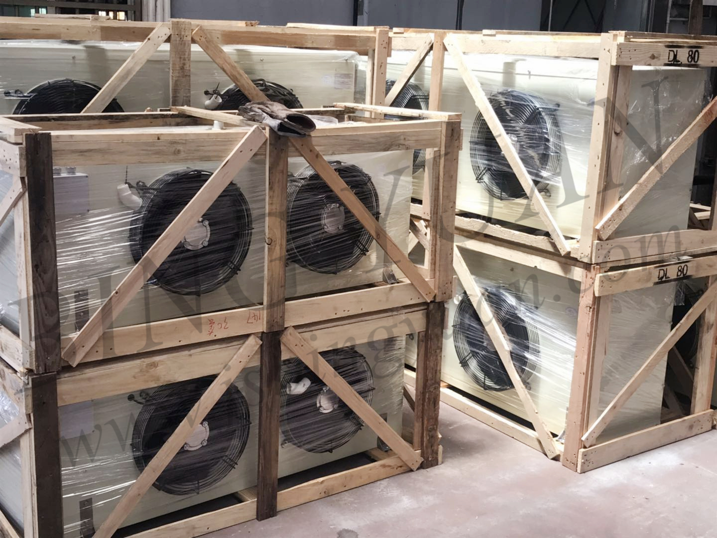 161KW 100KG 220V Cooler Refrigeration Units , Air Cooler Evaporator