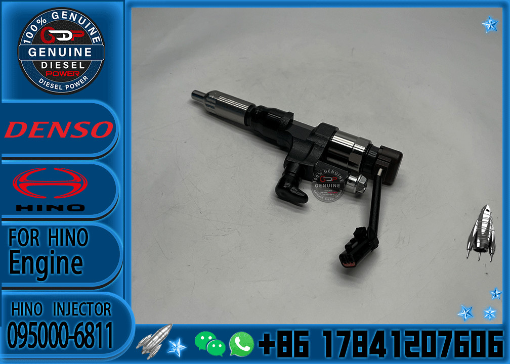 Diesel Common Rail Injector 095000-6602 095000-6753 095000-6811 For H-INO J08C J08E 500 Series 23670-E0040 23670-E0030
