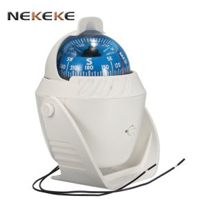 Pivoting Marine Compass With Electronic LED Light Sailing Compass Navigational