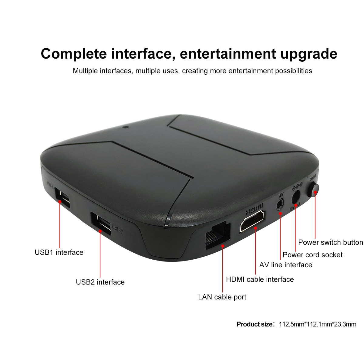 Android 9.0 IPTV Set Top Box Network STB Cloud Panel Ultra HD 4K Set Top Box