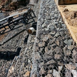 China Flood Control Protection Galvanised Custom Gabion Baskets 20cm on sale