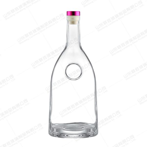Glass Bottle with Thick Bottom and Cork 250ml 500ml 750ml Base Material Glass