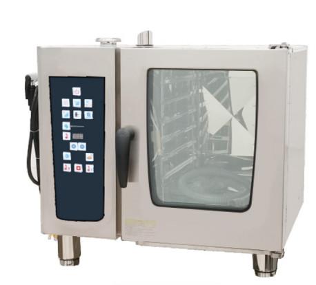 Stainless Steel Combi Steam Oven Silver Kitchen Equipment for Roasting Steaming