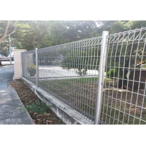 Bottom End Roll Top Welded Mesh Fence Panels BRC 2400mm Length For Swiming Pool