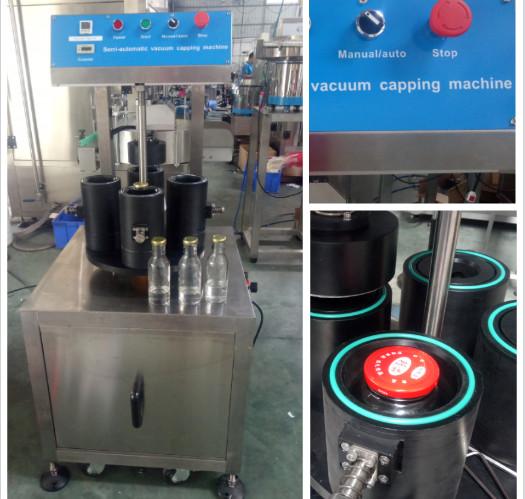 Quality Energy Saving Glass Bottle Cap Sealing Machine Convenient Adjustment for sale