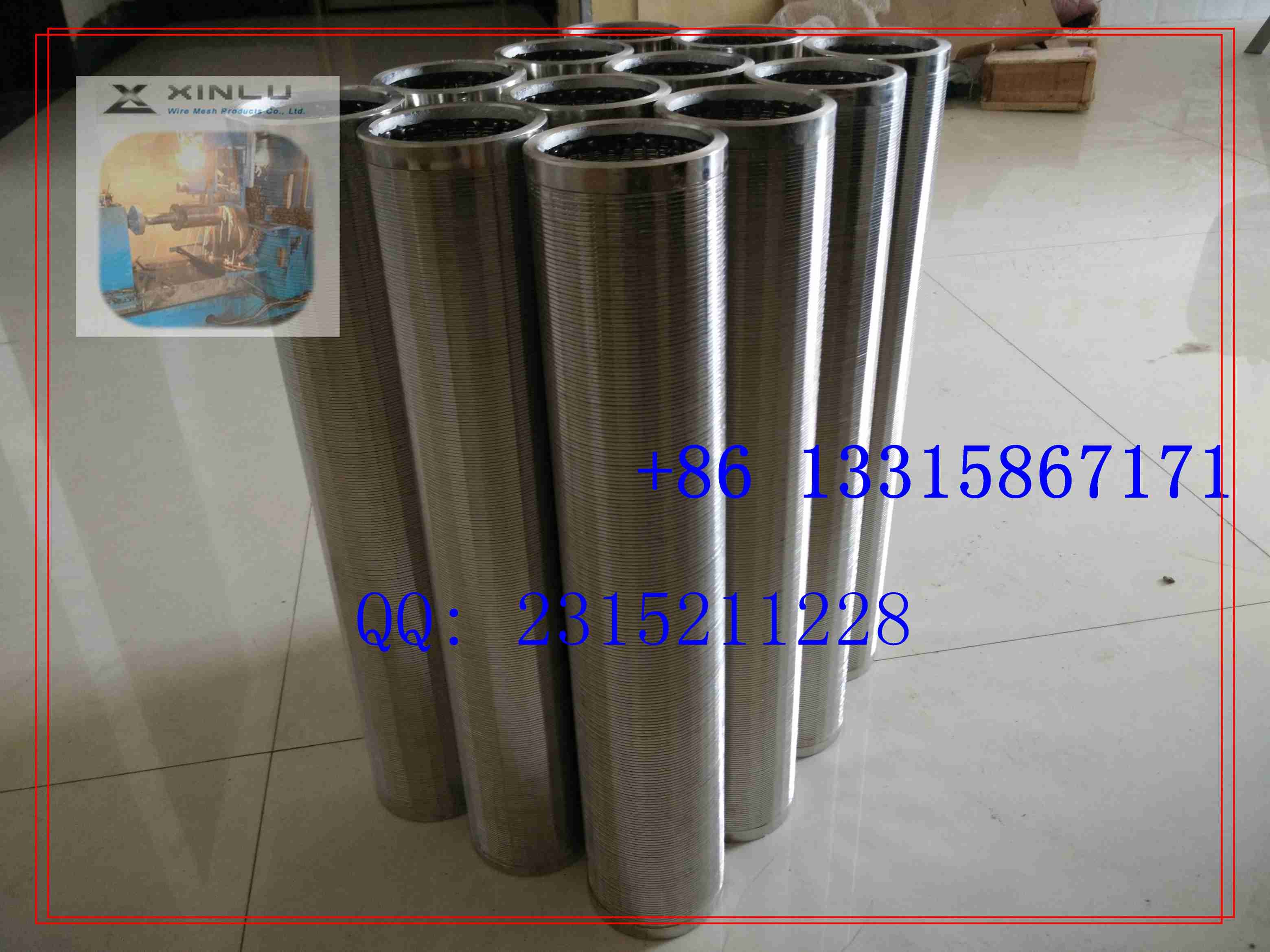 sand control oil well screen / stainless steel oil screen pipe / wedge wire oil screen pipe / johnson oil well screens
