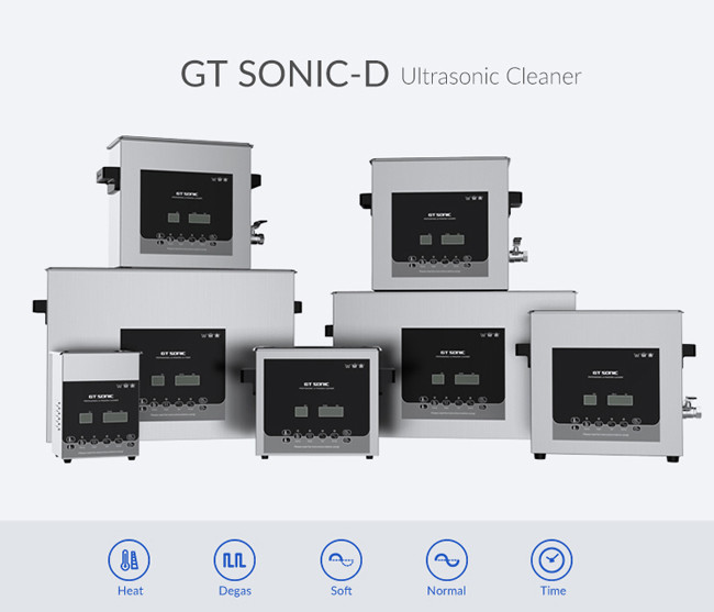 2L Ultrasonic Wave Cleaner , Stainless Steel Electric Jewelry Cleaner Machines