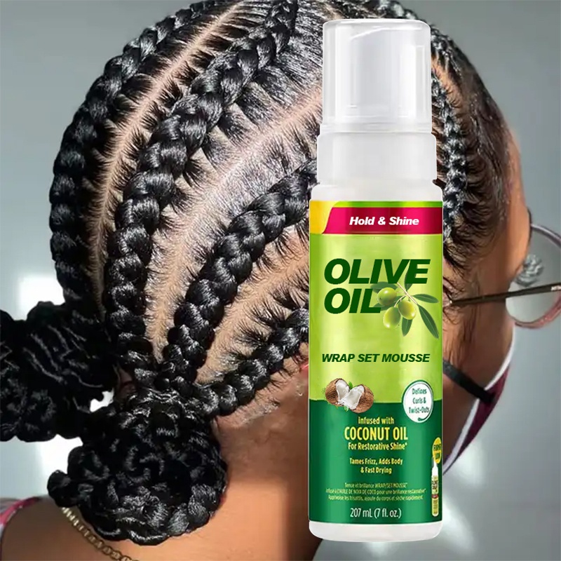 Frizz Control Curl Styling Mousse Silicone Free Strong Hold Hair Mousse