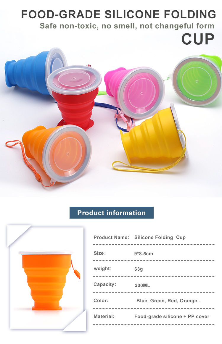 200ML Collapsible Silicone Coffee Cup