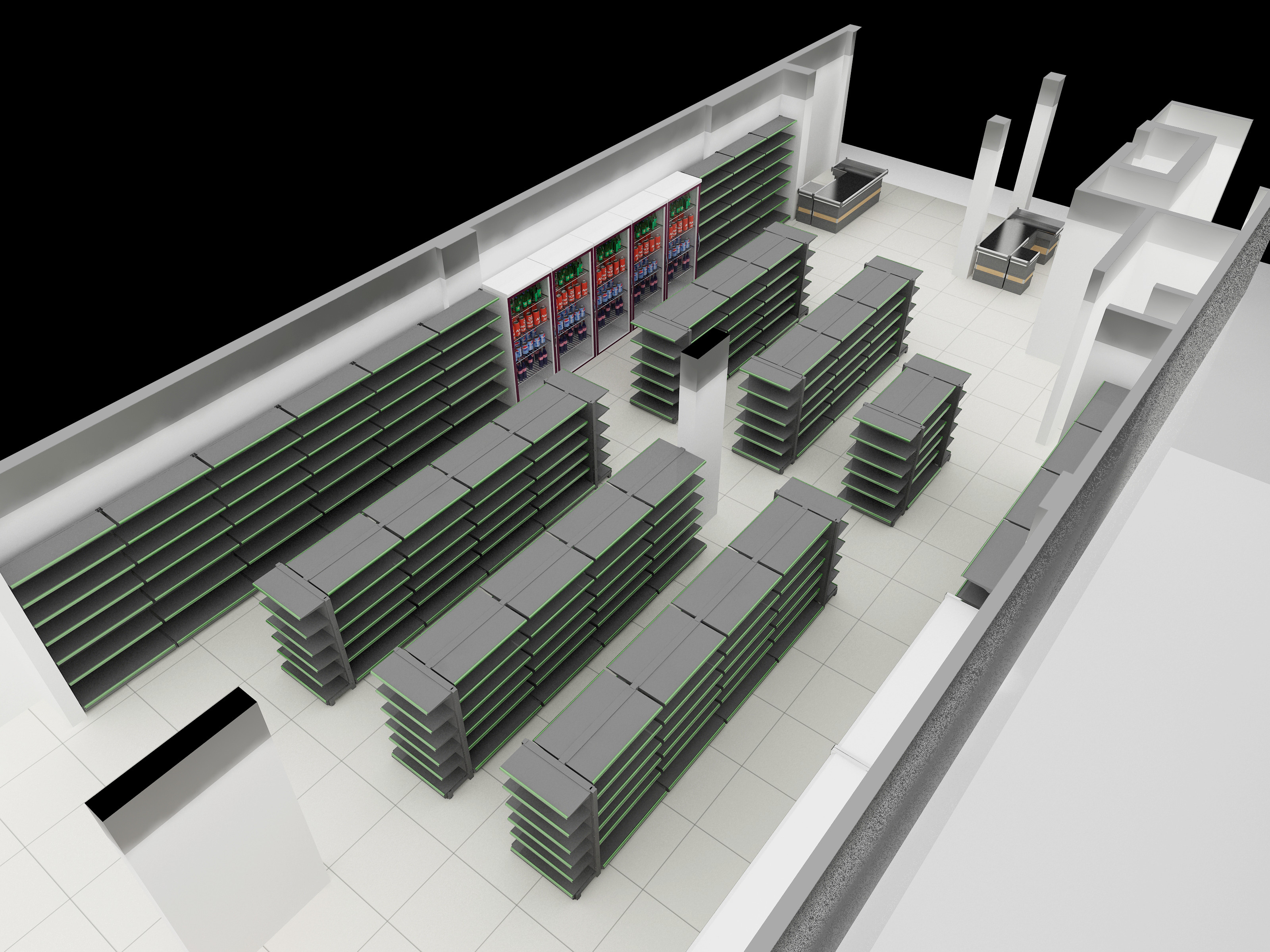 Manufacturer Convenience Store Display Shelves Hypermarket Shelving