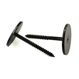 Black Zinc Plated Self-Tapping Screw with Partial Thread and No Pre-Drilling