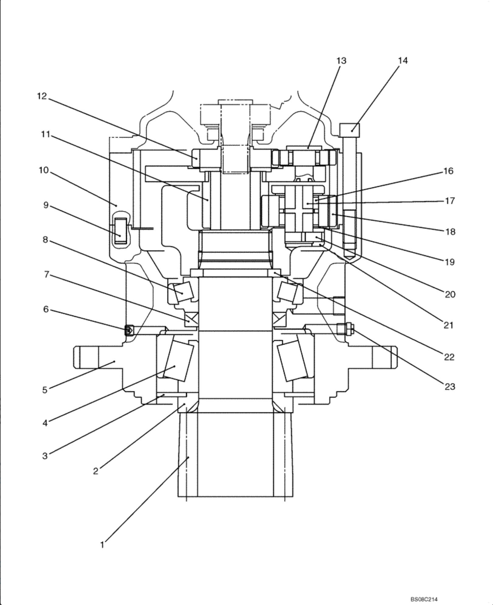 SK75-8 SK70SR Excavator Swing Gearbox For Machinery Gear Parts