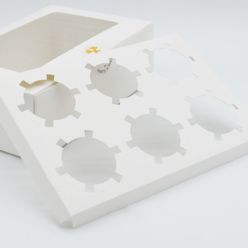 Colorful Printed Food Packaging Folders CMYK/Pantone 2 4 6 8 12 Cupcake Box Cake Boxes Manufacturer