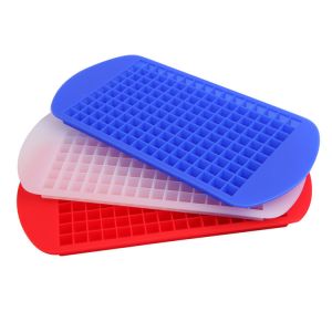 China FDA Overlay Design Mini Square Silicone Ice Trays on sale