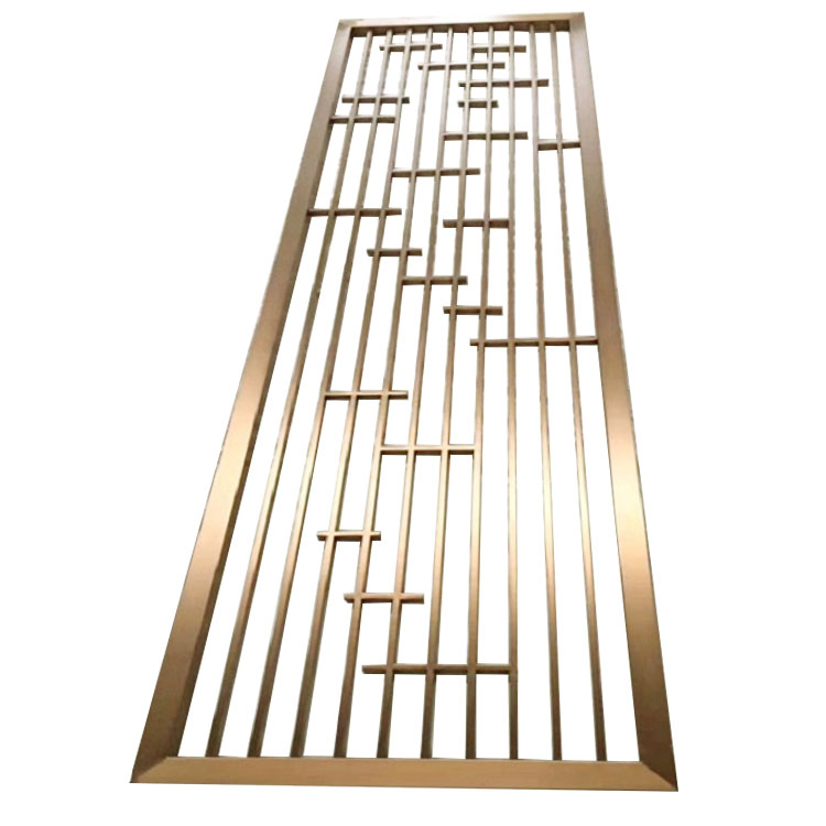 Modern style metal material gold decorative screen room divider