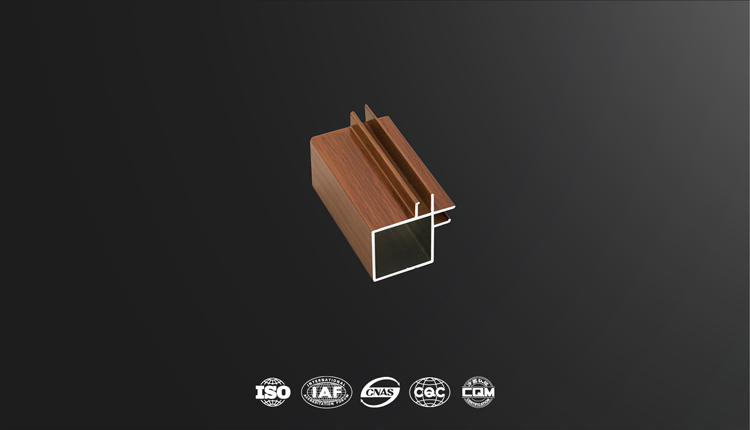 LI-014A, Libya, Wooden Color Aluminum frame for Kitchen Cabinet