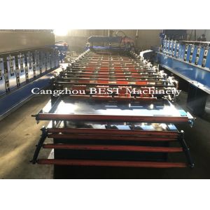 Corrugated Double Layer Roofing Sheet Roll Forming Machine With No Noise