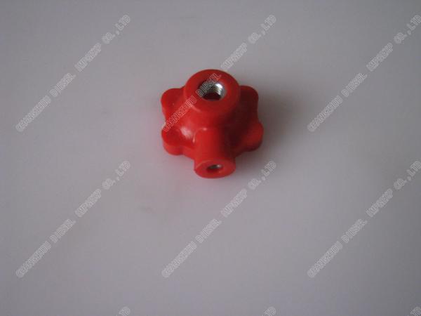 Speed Control Lever Knob Diesel Engine Parts Red Color Copper And Plastic