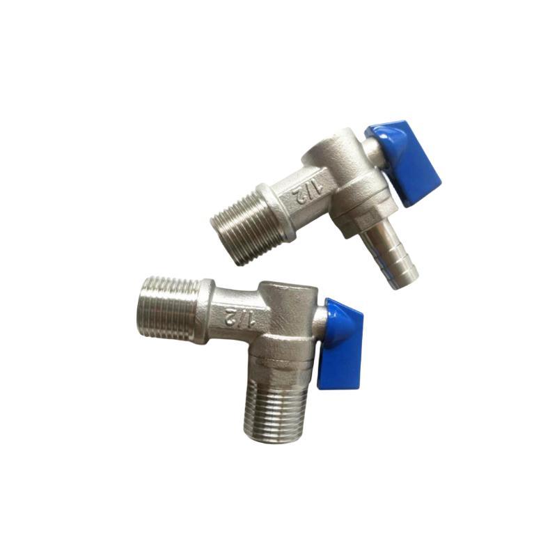 Angle Water Meter Ball Valve with Stainless Steel Butterfly Handle