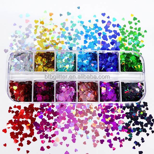 DIY Bagged Nail Astringent Glitter Flax Drop Glue Fill Flash Sheet Chunky Mixes Gold Glitter with Materials and OEM/ODM