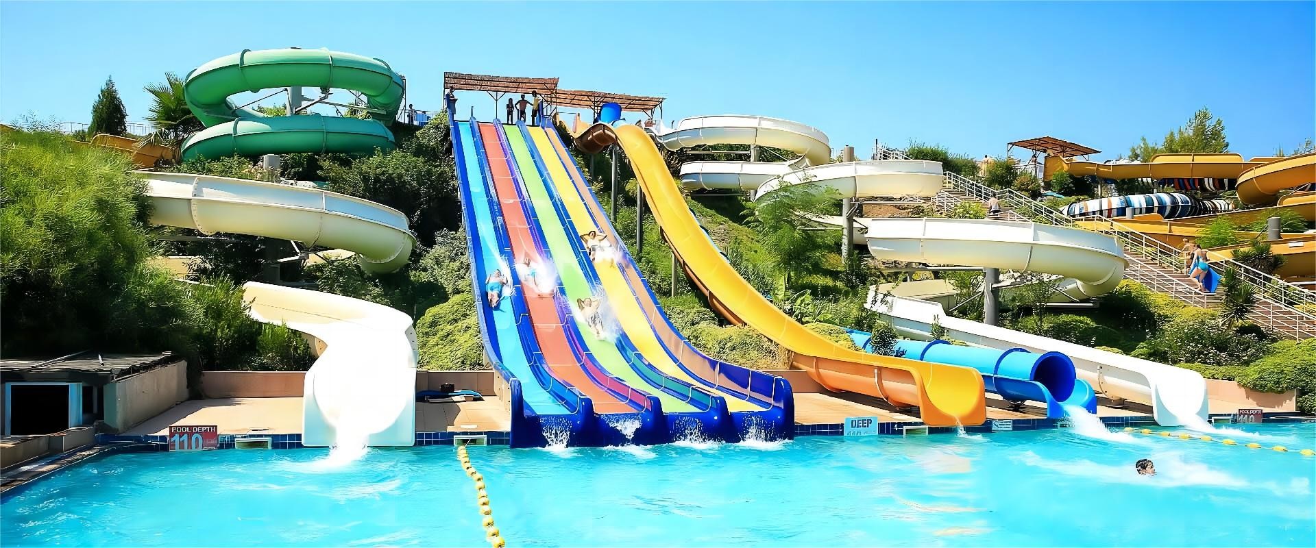 Water Park Adults Playground Children Rides Swim Pool Slide