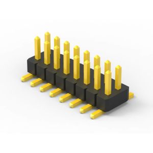 12 Pin Dual Row Male Pin Header Connector 1.0mm Pitch Length Customization