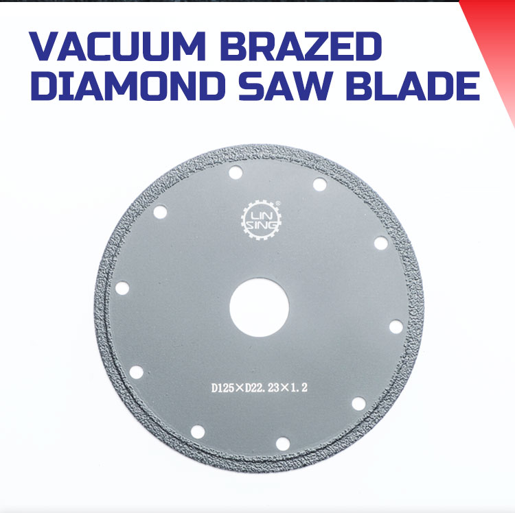D180mm Industrial Grade Segmented Vacuum Brazed Diamond Saw Blade for Marble Cutting