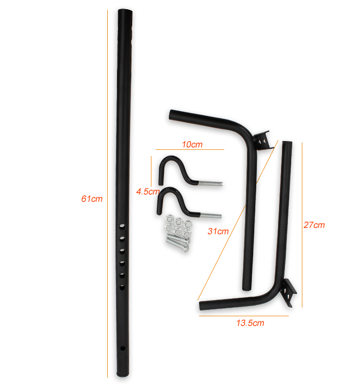 Adjustable Arborescence mountain bike repair parking rack