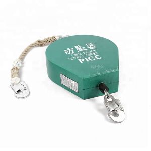 10m Wire Rope Retractable Fall Arrester Block With Body Harness