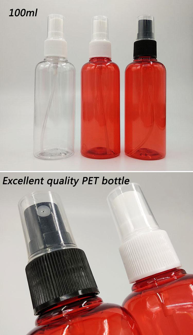 Free Sample Transparent PET Plastic Bottle with Flip Cap Empty Bottle Flip Cap Cream Bottle with Flip Cap with Factory Supply