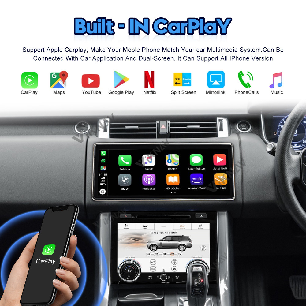 12.3inch Car radio For Range Rover Sport Right Peptide L494 Multimedia Player Stereo Android GPS Navigation Carplay