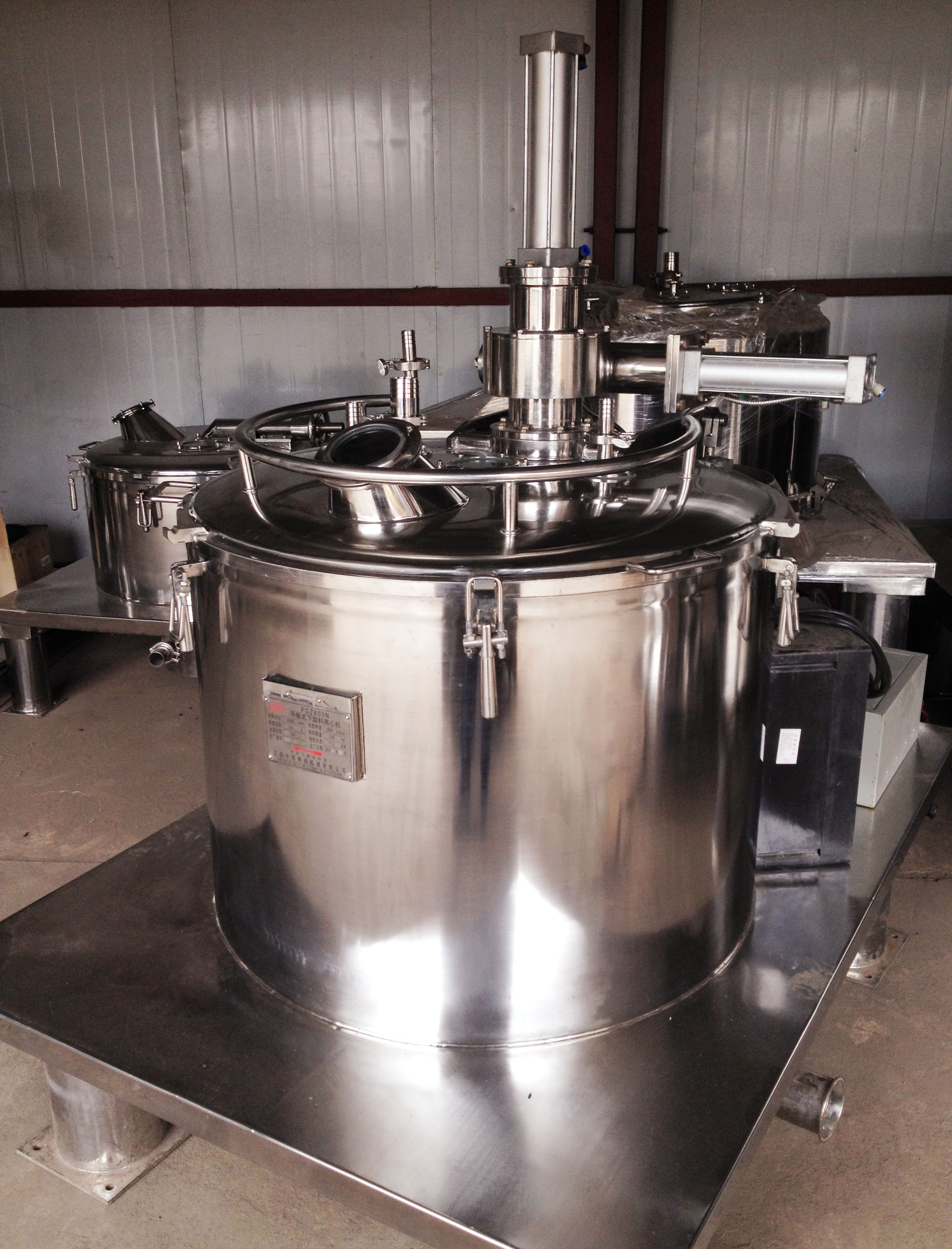 PGZ1250 Automatic discharge scraper centrifuge used for chemical food industry