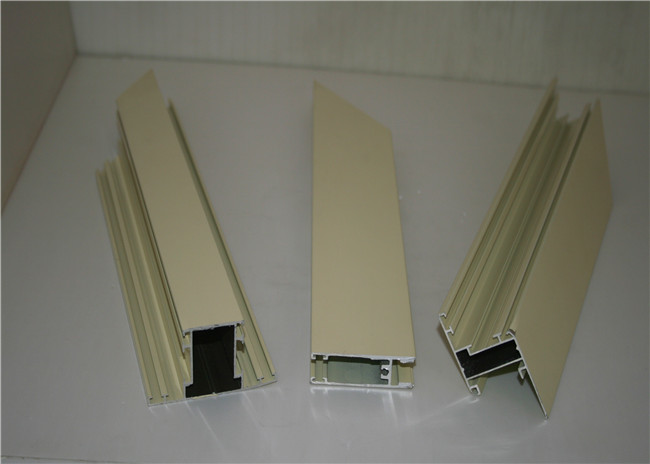 6005A 6M Milky White Powder Coated Aluminum Profiles Extrusions