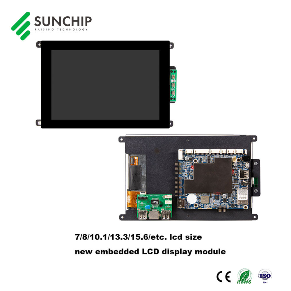 Metal Case Industrial Open Frame LCD Monitor Interactive For Advertising AIO