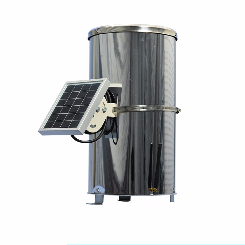 Weather Station and Rainfall Measurement 3.5kg Tipping Bucket Rain Gauge with Solar Panel Power Supply System
