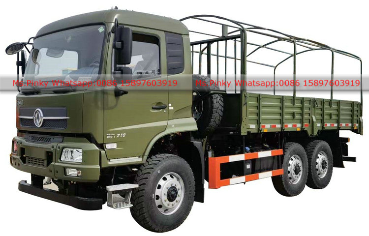 Dongfeng New Model 6x6 6 Wheel Drive Truck Man Transport Vehicle With Tarpaulin Good Price for Sales