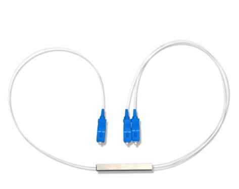 1x2 Fiber Optic Plc Splitter Insertion Loss 3.6 DB 1.5M length